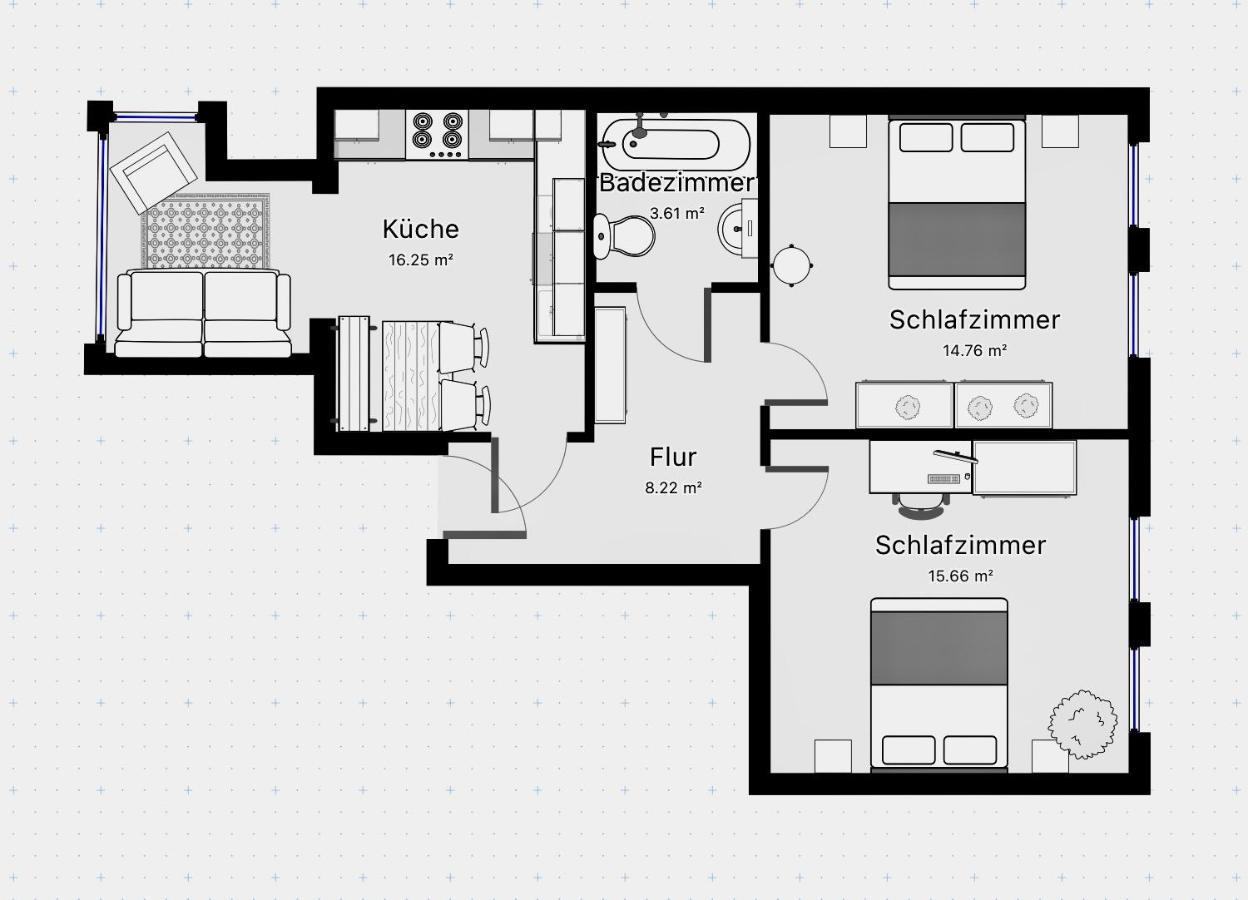 Purple Kitchen - Apartment mit großer Wohnküche Bremerhaven Exterior foto
